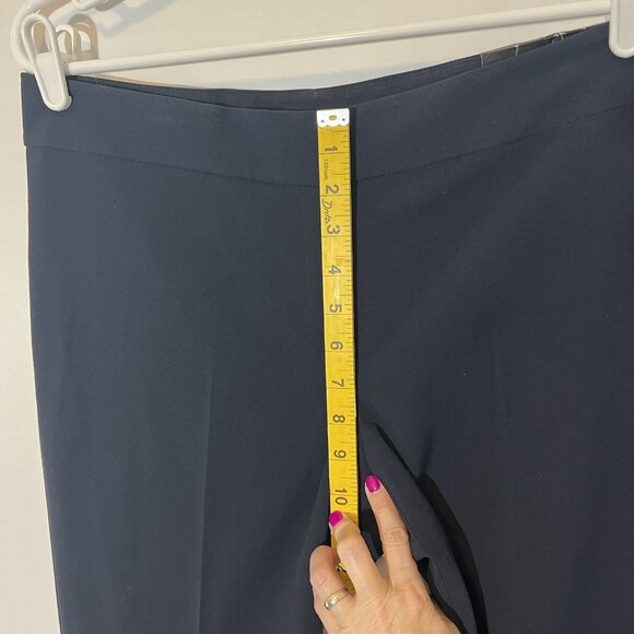 Nine West Women’s Dress Pants Size 6 Navy Blue The Modern Stretch  Zipper NWT - Picture 6 of 14